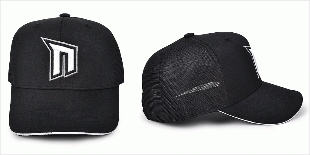 Half memory fabric option for baseball caps