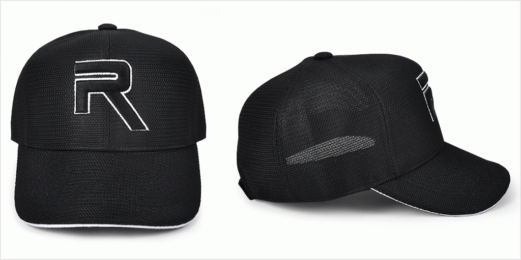 Plastic mesh fabric for custom baseball caps