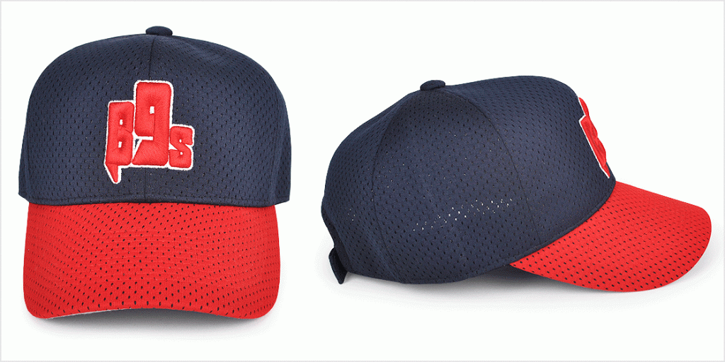 Standard mesh fabric option for baseball caps