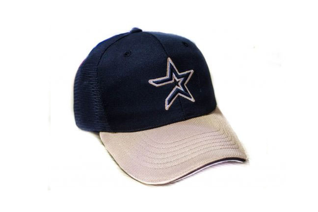 Curved brim style for baseball caps