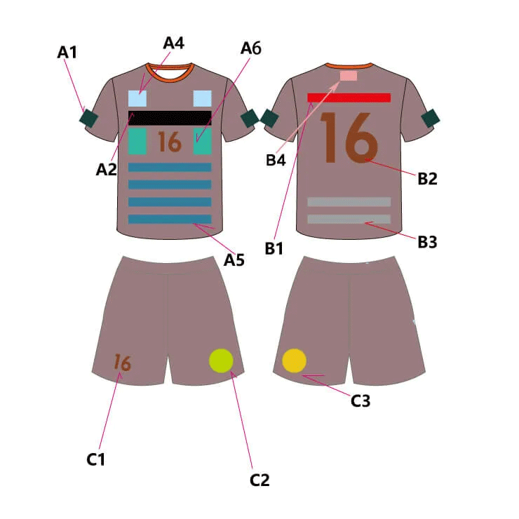 Soccer pants markings guide